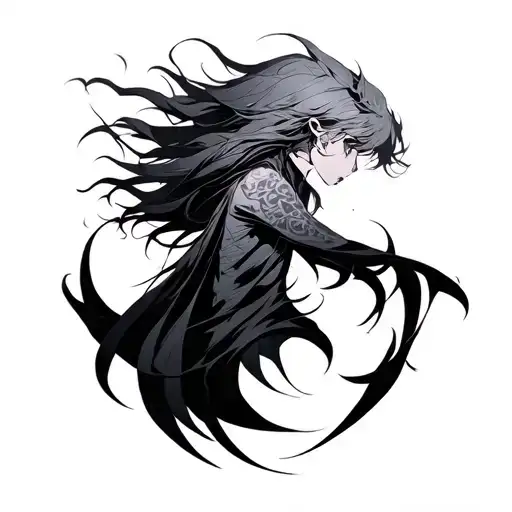 solo leveling anime tattoo design idea