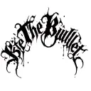 "Bite The Bullet" "Bite The Bullet" Blackwork Dark Lettering Calligraphy Chaotic Hardcore, Soft-Edge, High-Contrast Black Ink Expressive tattoo design idea