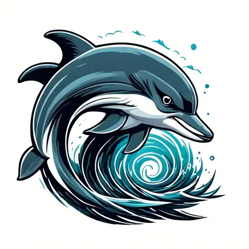 3 Dolphin Logo but replace tattoo design idea