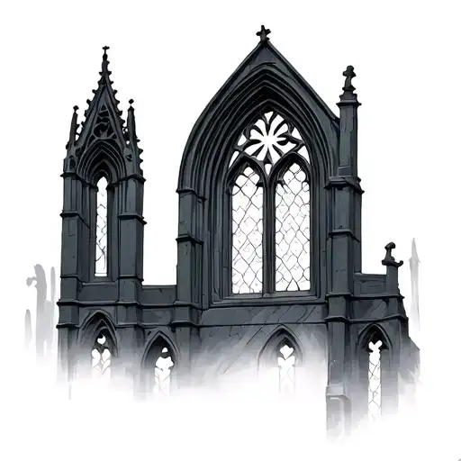 Church Window tattoo design idea