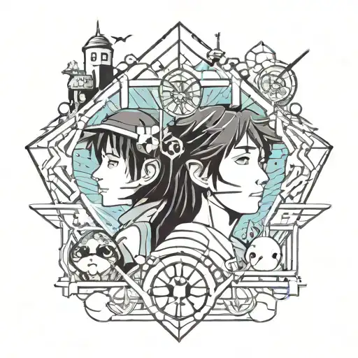 Studio Ghibli films tattoo design idea