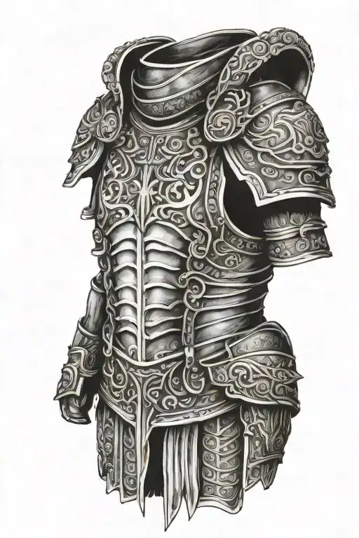 roman armor tattoo tattoo design idea
