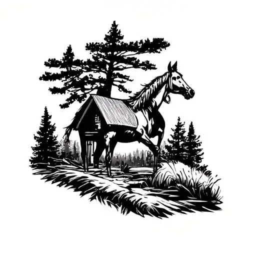 brock creek ranch on forearm tattoo design idea