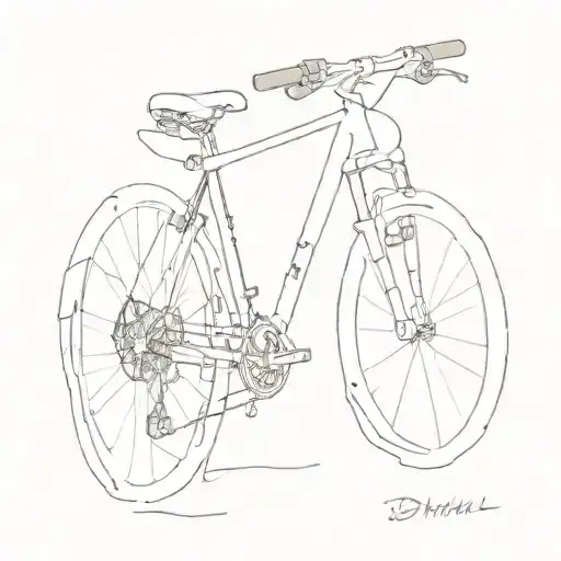 donwhill mtb tattoo design idea
