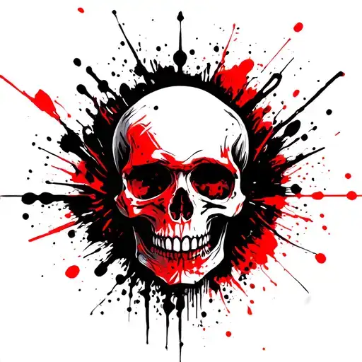 Knee Skull tattoo design idea
