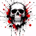 Knee Skull tattoo design idea
