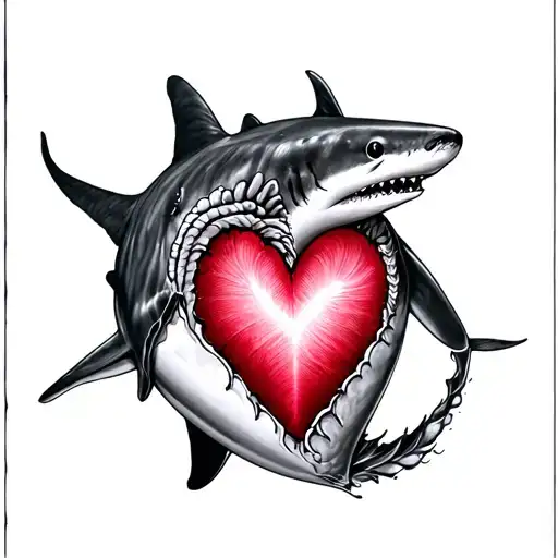 moana heart in middle of whale sharks heart tattoo tattoo design idea