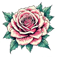 Raven, knuckle dusters, rose tattoo design idea