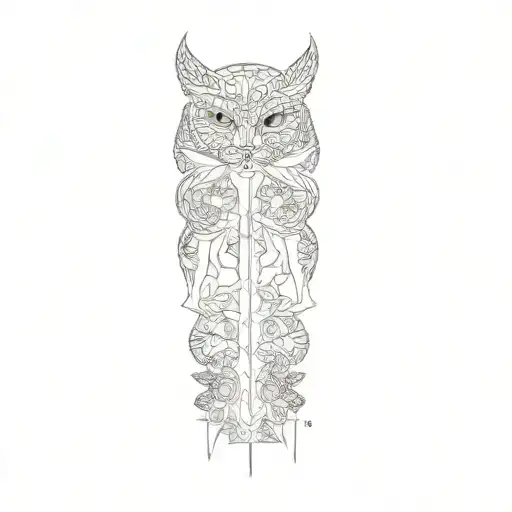 Spinal tattoo design idea