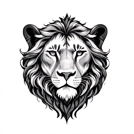 Leo Virgo tattoo design idea