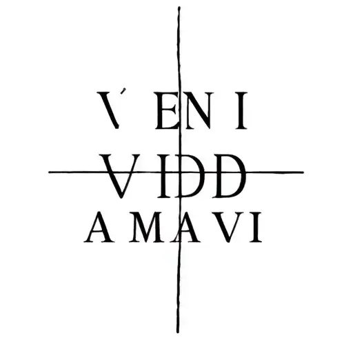 veni vidi amavi tattoo design idea