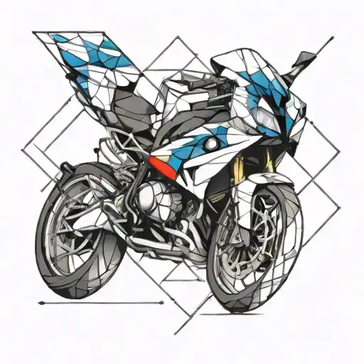 bmw logo combined tattoo design idea