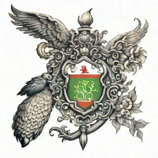 Suriname and Holland combined back tattoo tattoo design idea