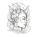 born sick tattoo design idea