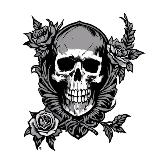 outlaw patch work leg sleeve tattoo design idea