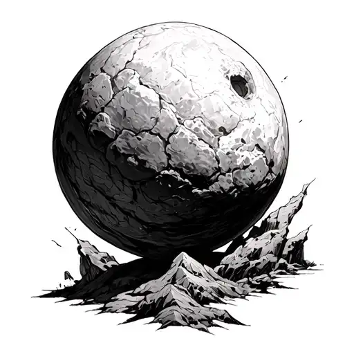 Sisyphus tattoo design idea