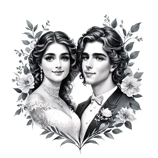 Wedding Anniversary tattoo design idea