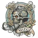 Nestlig father font tattoo design idea