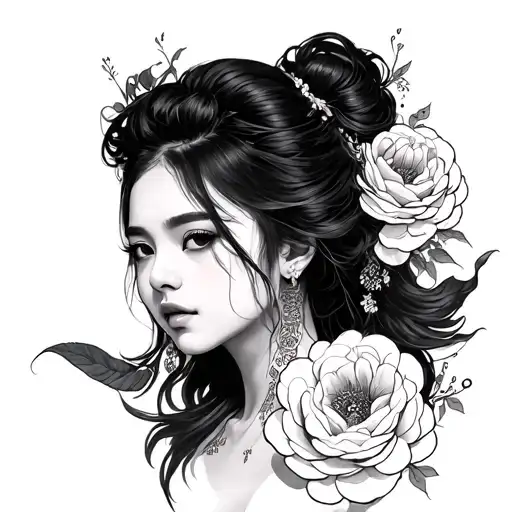 Korean tattoo design idea