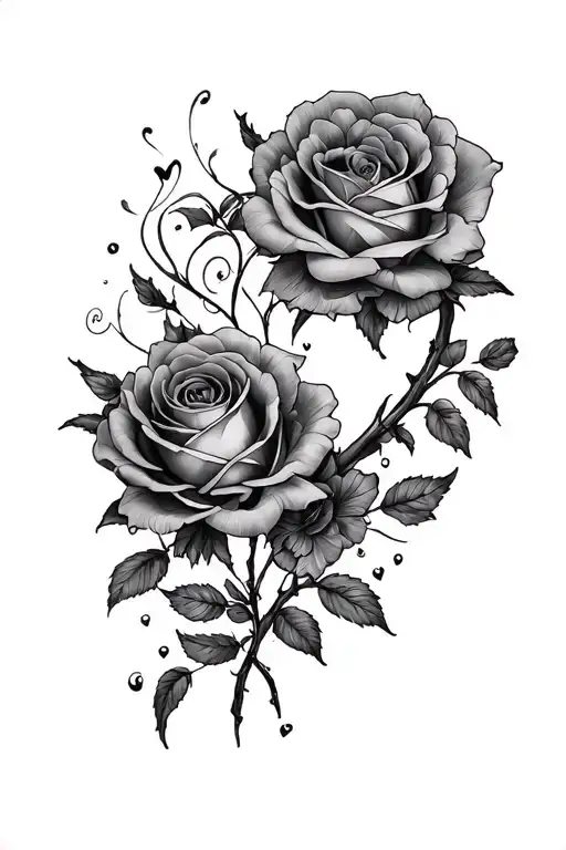 Forbidden love tattoo design idea