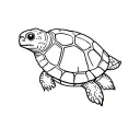 turtle worm tattoo design idea