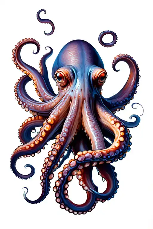 octopus half sleeve tattoo design idea