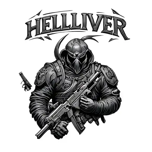 Helldiver tattoo design idea