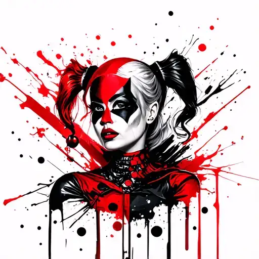 Harley Quinn tattoo design idea