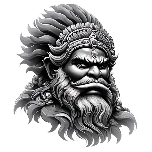 narasimha swamy tattoo design idea