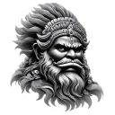 narasimha swamy tattoo design idea