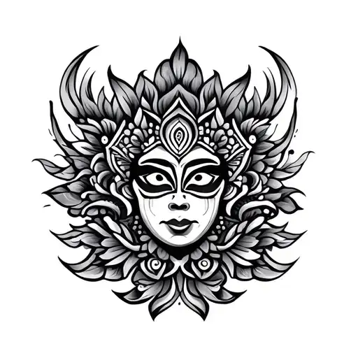 Indonesian Batik Garong tattoo design idea