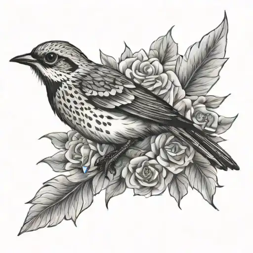 Lark tattoo design idea