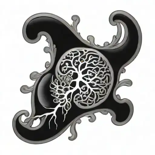 realistic kidney tattoo design idea