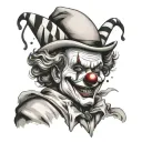 Art Clown tattoo design idea