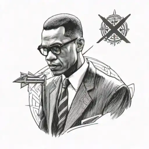 Malcolm X tattoo design idea
