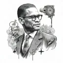 Malcolm X tattoo design idea