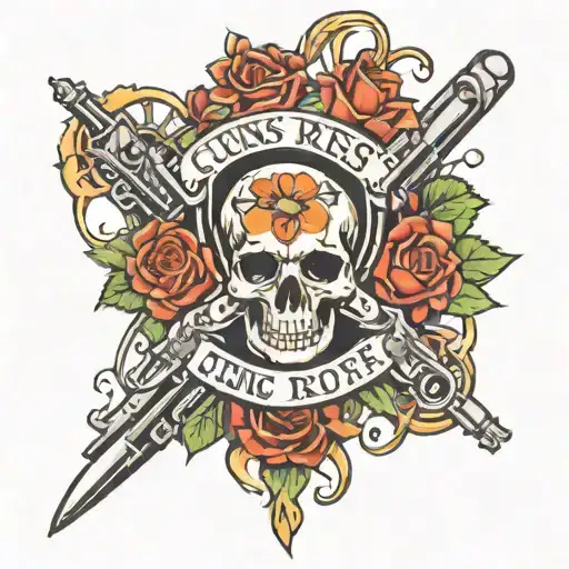 guns n roses tattoo design idea