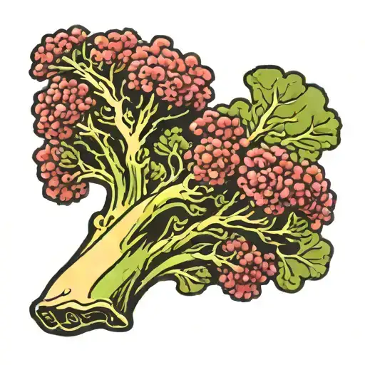 broccoli tattoo design idea