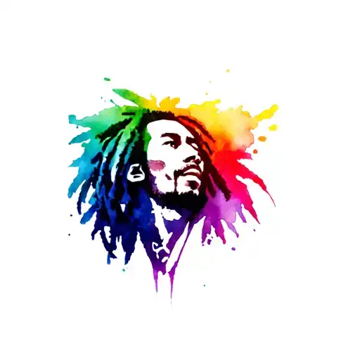 bob marley tattoo design idea