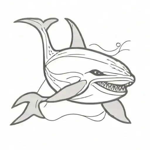 jeff the killer whale surface tattoo design idea