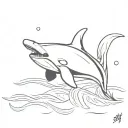 jeff the killer whale surface tattoo design idea