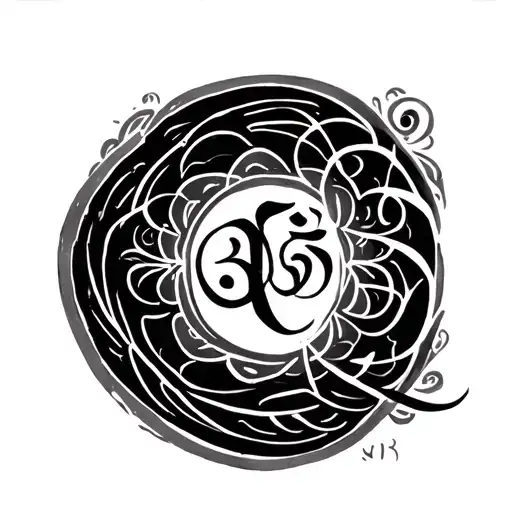 Minimalist yet detailed forearm tattoo featuring two elegant Sanskrit lines from the Hanuman Chalisa in fine calligraphy tattoo design idea