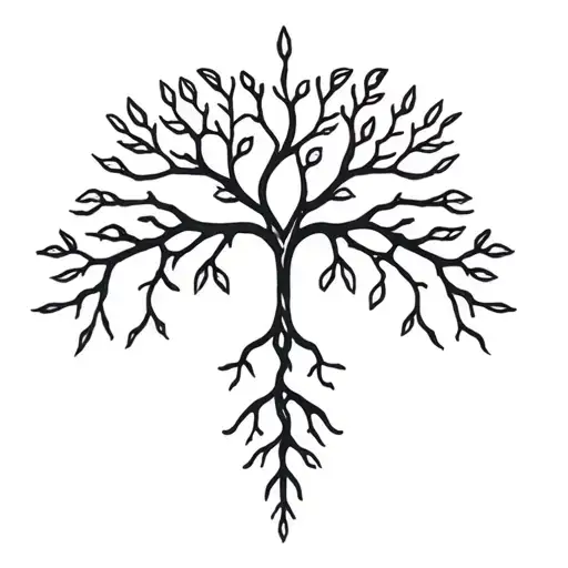 Smooth, branching lines like soft energy veins or delicate roots. Organic and calm, no shading, natural anatomical flow. tattoo design idea