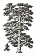 cedar of Lebanon  tattoo design idea