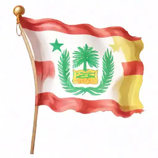 flag Lebanon, curacao and Colombia marked showcasing tattoo design idea