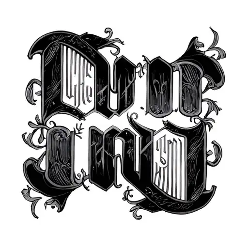 Two Word Ambigram Generator tattoo design idea
