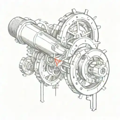 a crankshaft tattoo design idea