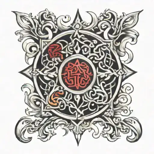 gaelic father son tattoo design idea