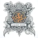 gaelic father son tattoo design idea