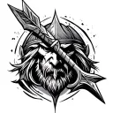 Viking Arrow tattoo design idea